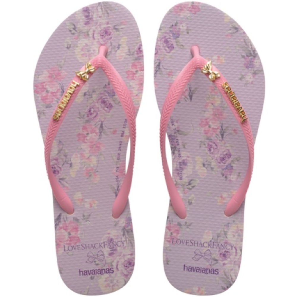 Women's Havaianas x LoveShackFancy Happy Thoughts Slim Flip Flops